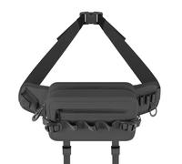 Begchy Sac de pêche multifonctionnel Accessoires de pêche Leurres de pêche Équipement Stockage Sac banane Sac de canne à pêche étanche - A, Noir