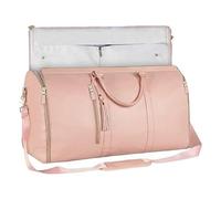 Begchy Sac de voyage pliable multifonction pour vêtements, sac de voyage, sac à vêtements, sac à vêtements, rose