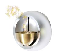 Begchy Shopkeepers Cloche pour porte d'entrée Clochette de porte d'affaires Cloches à fixation magnétique pour porte - Installation facile - Argenté