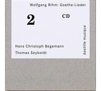 BEGEMANN HANS CHRISTOPH (baritono) - Wolfgang Rihm: Goethe-Lieder
