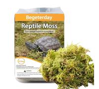 Begeterday 99g Substrats Mousse de Forêt pour Reptiles et Amphibiens, Accessoire idéal pour Les Terrarium de Tortues, idéal pour Conserver l'humidité et la Chaleur en Hiver