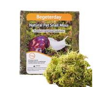 Begeterday Mousse Naturelle pour escargots de Compagnie, l'article idéal pour Maintenir l'humidité dans Votre enclos