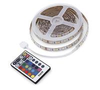 Beghelli - Bande LED WiFi 5M 12W RGB+W CCT, Compatible avec Alexa et App, Installation Facile, Réglage de la Lumière Chaude et Froide, Dom STRIPLED, Comprend Télécommande, Blanc, 1 Unité