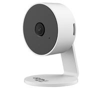 Beghelli Caméra de Surveillance Mini Plus Dom-e Smart Wi-FI Full HD 3MP avec Vision Nocturne, Audio bidirectionnel, détection de Mouvement et Son, sirène intégrée, Compatible Alexa et Google (Blanc)