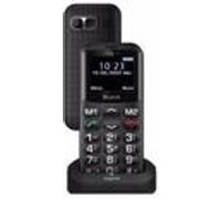Beghelli SLV11 Noir Téléphone pour personnes âgées à double SIM avec touche SOS et numérotation rapide