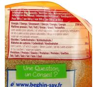 BEGHIN SAY - Cassonade Pure Canne Fine Et Aromatique, Sucre Naturel Saveur Intense, Poche 750g - Lot De 4