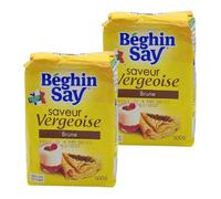 Béghin Say - Lot 2x Sucre vergeoise brune - Paquet 500g