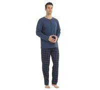 BEGIANT Pyjama Homme Hiver en Micropolaire Chaud Ensemble 2 Pièces Manches Longues Pantalon à Carreaux Ample Vêtement de Nuit Confortable et Idéal Cadeau