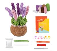 Beginner Flower Knitting Kit with Video pour tutorials Beginner(Lavenance)
