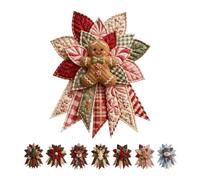 Beginner-Friendly Oversized Christmas Character Quilted Door Hanger | Christmas Patchwork Fabric DIY Decor Kit with Pattern and Fabric, Handmade Holiday Ornament for Front Door Porch(#C)