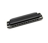 Beginner Harmonica Harmonica Diatonique Blues Professionnel 12 Trous Grille En Aluminium Noir