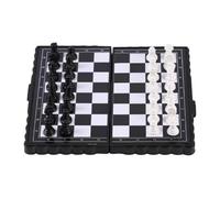 Beginner Travel Chess Set - Portable Magnetic Board Collection, Smooth Stable Grip Pieces Carry Bag Included, Thinking Skill Development Tabletop Entertainment | Ideal for Children Family Jour