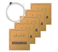 Beginner Ukulele Strings - 5 Piece Nylon Set, Easy Install Kit for Music Lovers and Amateurs, Ukulele Repair Accessory, Indoor Outdoor Concert Party Fun