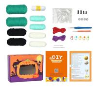 Beginners Animals Doll Crochet Kit - Material Kit With Hooks Craft Set Vide