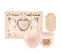 Beginner's Confession Kit de correcteur - Finition brillante à l'eau - Haut pouvoir couvrant - 1 produit principal + 4 recharges - Maquillage hydratant - Cadeau pour femme (couleur naturelle)
