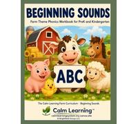 Beginning Sounds A to Z: Farm Theme Phonics Workbook for PreK and Kindergarten, Letter Sounds and Color the Match Activities for Ages 3 to 6