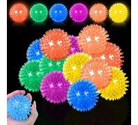 Begonia Lot de 12 balles de hérisson lumineuses pour anniversaire d'enfant - Balles lumineuses à LED - Pour enfants - Gadgets de fête - Petite école primaire - Cadeaux pour garçons et filles