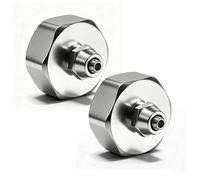 Begonia Lot de 2 adaptateurs de raccordement sanitaires 3/4" x 1/4" pour filtre à eau de réfrigérateur, prise 3/4" vers raccord 1/4", compatible avec adaptateurs de tuyau, réfrigérateurs, congélateurs