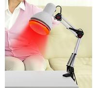 Begoniape Lampe infrarouge 150 W avec boucle de maintien - Lampe chauffante portable - Pliable - Thérapie par la lumière infrarouge pour les rhumes et les douleurs musculaires