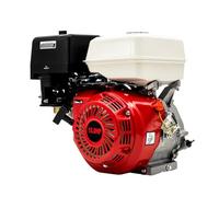 Begoniape Moteur à essence 15 CV 9,7 kW 4 temps avec arbre de 25 mm de diamètre, 420 cm³, moteur sur pied, refroidi par air, forte puissance, grande capacité du réservoir de carburant
