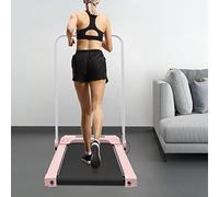 Begoniape Tapis de course pliable pour la maison, le bureau, avec écran LED et tapis antidérapant, pour la maison/le bureau, 500 W, 0,8-10 km/h, rose