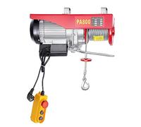 Begoniape Treuil électrique 1300 W Treuil de grue Câble électrique Treuil Longueur du câble métallique Palan 800 kg Câble métallique 12 m