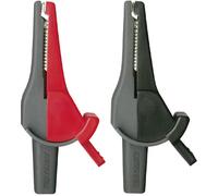 Beha Amprobe 370012 Jeu de pinces crocodiles de sécurité femelle 4 mm CAT III 1000 V, CAT IV 600 V rouge, noir