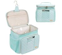 Behaesty Trousse de toilette de voyage pour femme, résistante à l'eau, trousse de toilette portable à suspendre pour voyage, dortoir universitaire, salle de bain, salle de sport, panier de douche