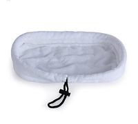 Behavetw Lot de 5pcs tampons de rechange universels lavables en microfibre pour balai à vapeur, 27 x 16 cm (blanc)