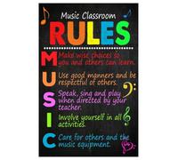 Behavior Guide Poster for Private Lesson Studio Wall | Be punctual bring supplies practice weekly communicate openly with teacher parents(Magnetic,12x18inch(30x45cm))