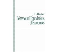 Behavioural Foundations Of Economics