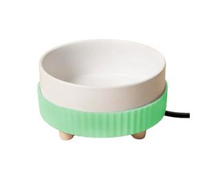 Beheizter Wassernapf - Geräuschlos Keramik Thermostatisch Futternapf | Tiertrinknapf Für Katzen Hunde Welpen Kätzchen Mit Edelstahl Option Groß Batteriebetrieben