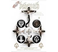 Behemoth - Badge OPVS CONTRA NATVRAM (Taille unique) (Blanc/Noir)