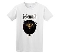 Behemoth 'The Satanist Album' Men's T-Shirt Unisex White Cotton Print Tee Shirts L