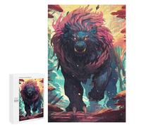 Behemoth's Rise A Mythical Beast Unleashed -1 - Puzzle-Image en Bois, 1000 PCS, Cadeau De Saison; pour Partager Un Moment Autour De La Table