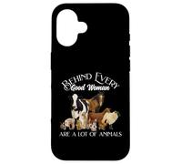 Behind Every Good Woman are a lot of Animals Farm Country Coque pour iPhone 16