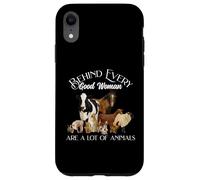 Behind Every Good Woman are a lot of Animals Farm Country Coque pour iPhone XR
