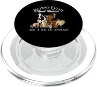 Behind Every Good Woman are a lot of Animals Farm Country PopSockets PopGrip pour MagSafe