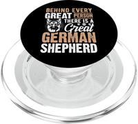 Behind Every Great Person There is A Great German Shepherd PopSockets PopGrip pour MagSafe