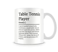 Behind The Glass - Définition du joueur de tennis de table - Tasse amusante pour un amateur de ping-pong | Tasse pour votre partenaire double, en céramique, 38 ml.