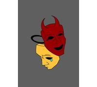 Behind the Mask: A Dark Aesthetic Journal: A 120-Page Lined Notebook for Writing, Notes, and Everyday Thoughts