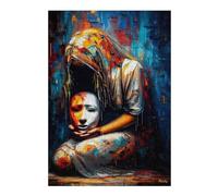 Behind The Mask - Abstract Expressionism Puzzle en Bois, 300 pièces