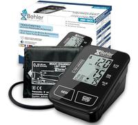 Behler - Tensiomètre Bras - Détection du Rythme Cardiaque Irrégulier - Tensiometre Bras Électronique avec Grand Écran LCD - Tensiometre - Lecture Vocale en 4 Langues - Moniteur de Tension Artérielle