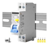 Behogan Disjoncteur Fi 16 A, 30 mA 0,03 230 V 1P+N, disjoncteur FI/LS, interrupteur FI/LS type AC, disjoncteur différentiel 18 mm, disjoncteur 4,5 KA, connexion bidirectionnelle