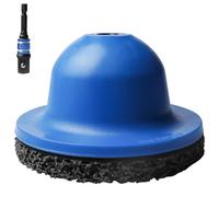 Behogan Ensemble de meuleuse pour moyeu de roue, meuleuse à tête sphérique, ensemble de brosse pour moyeu de roue, meuleuse pour moyeu de roue pour changement de pneu, Ø int 90 mm Ø ext 150 mm