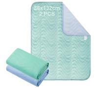Behogan Lot de 2 alèses lavables pour incontinence : 86 x 132 cm, imperméables, protège-matelas imperméables, respirants, lavables, pour enfants, adultes et animaux domestiques