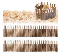 Behogan Lot de 2 clôtures en bois flexibles pour hamster, hamster, plate-forme d'escalade debout, 50 x 10 cm, pour hamster, plate-forme d'escalade debout, pour hamsters, exercices molaires pour taupes