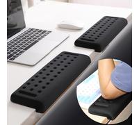 Behogan Lot de 2 repose-poignets en forme de L - En mousse à mémoire de forme - Antidérapants - Pour poignets, avant-bras, coudes, bords de table - Pour les bords de table, les bureaux d'ordinateur