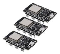 Behogan Lot de 3 cartes de développement ESP32 NodeMCU Module, ESP-32S Carte de développement 2,4 GHz Dual Core WiFi Bluetooth Microcontrôleur ESP32 USB C NodeMCU Puce CH340C