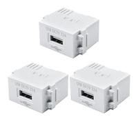 Behogan Lot de 3 modules d'alimentation USB : prise 220 V vers transformateur 5 V, prise de charge USB 2,1 A adaptateur de commutation pour smartphones et appareils USB